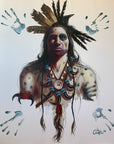 October-Only Completed Hand-Embellished Luxe Canvas Prints
