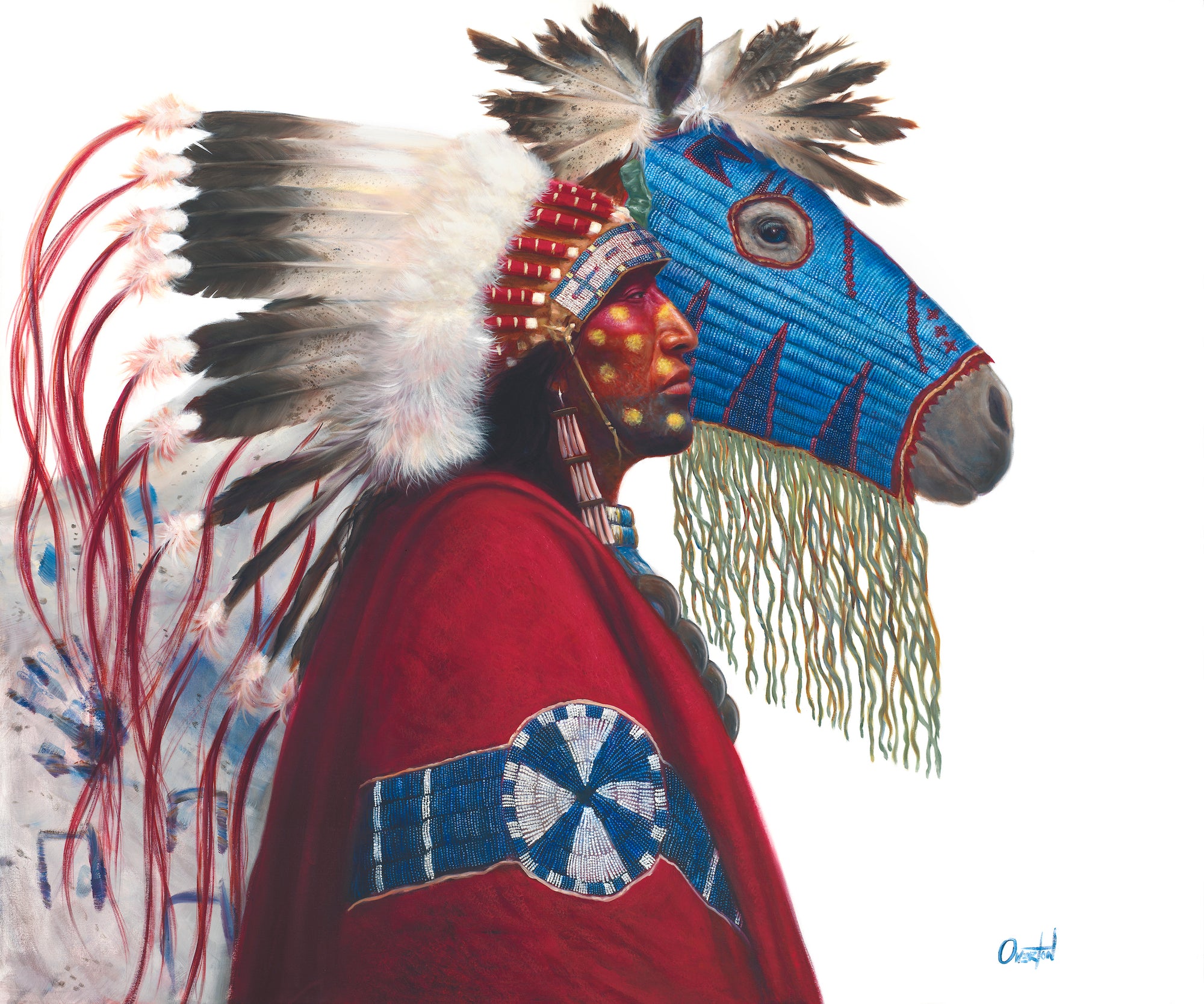 IRON HAIL AND LIGHTNING EYES | Luxe Collection Canvas Print