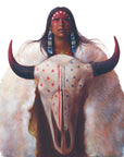 WHITE BUFFALO CALF WOMAN | Luxe Collection Canvas Print