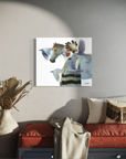 VOICE OF WHITE RAVEN AND THE MEDICINE HORSE | Luxe Collection Canvas Print