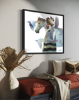 VOICE OF WHITE RAVEN AND THE MEDICINE HORSE | Luxe Collection Canvas Print