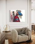 IRON HAIL AND LIGHTNING EYES | Luxe Collection Canvas Print