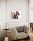IRON HAIL AND LIGHTNING EYES | Luxe Collection Canvas Print