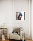 IRON HAIL AND LIGHTNING EYES | Luxe Collection Canvas Print