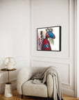 IRON HAIL AND LIGHTNING EYES | Luxe Collection Canvas Print