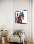 IRON HAIL AND LIGHTNING EYES | Luxe Collection Canvas Print
