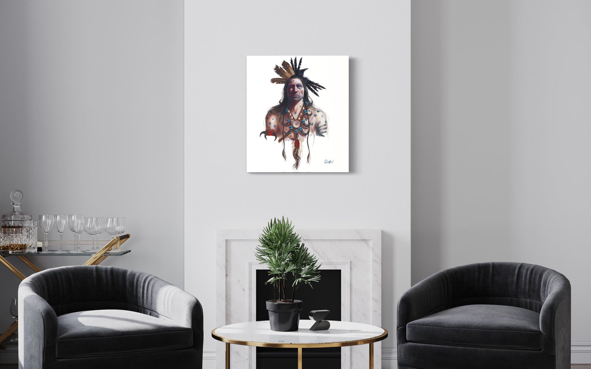CROW HORSE | Luxe Collection Canvas Print