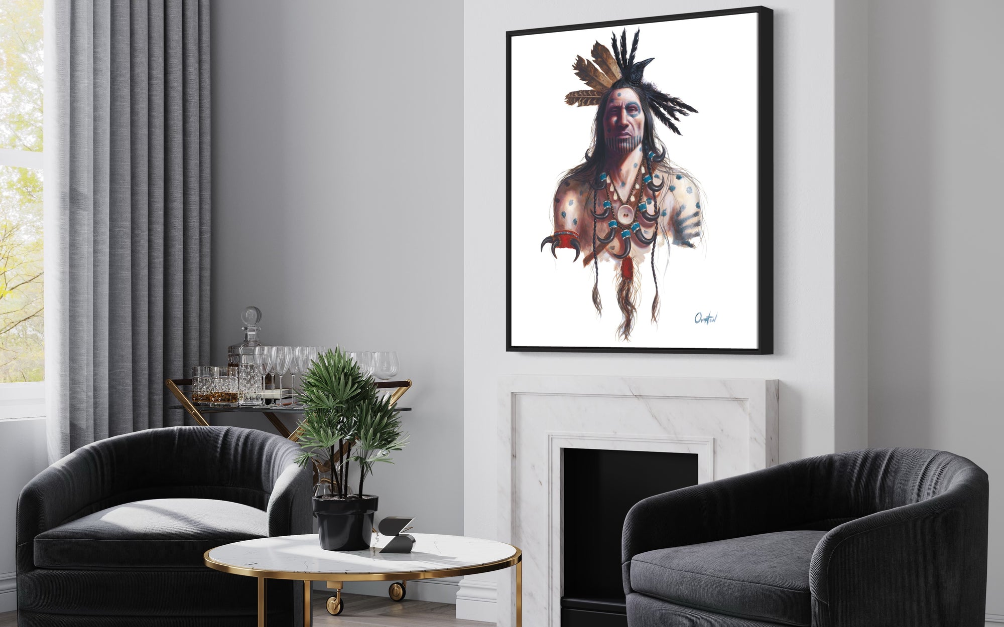 CROW HORSE | Luxe Collection Canvas Print