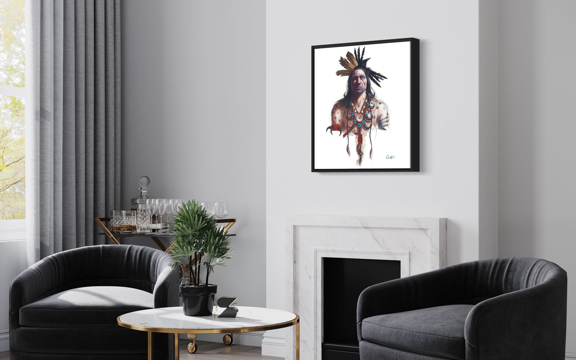 CROW HORSE | Luxe Collection Canvas Print