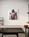 WHITE BUFFALO CALF WOMAN | Luxe Collection Canvas Print