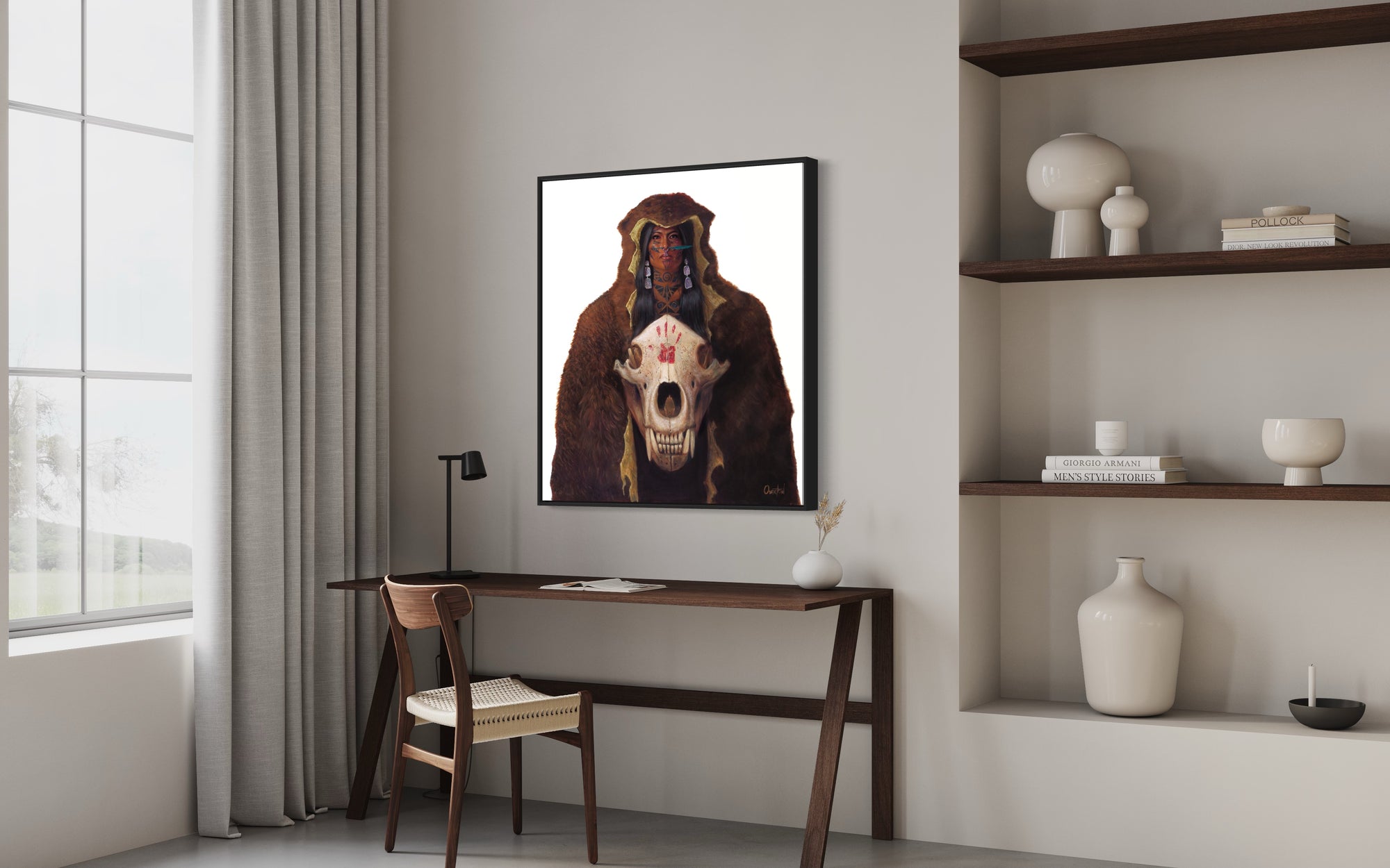 HER VOICE SHAKES THE MOUNTAIN | Luxe Canvas Print