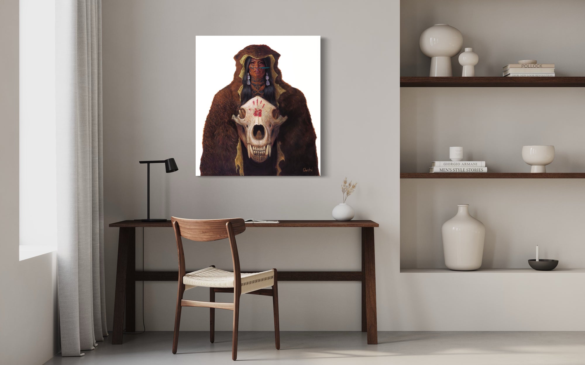 HER VOICE SHAKES THE MOUNTAIN | Luxe Canvas Print