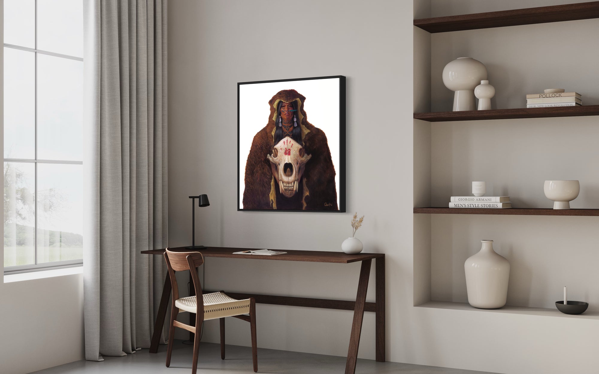 HER VOICE SHAKES THE MOUNTAIN | Luxe Canvas Print