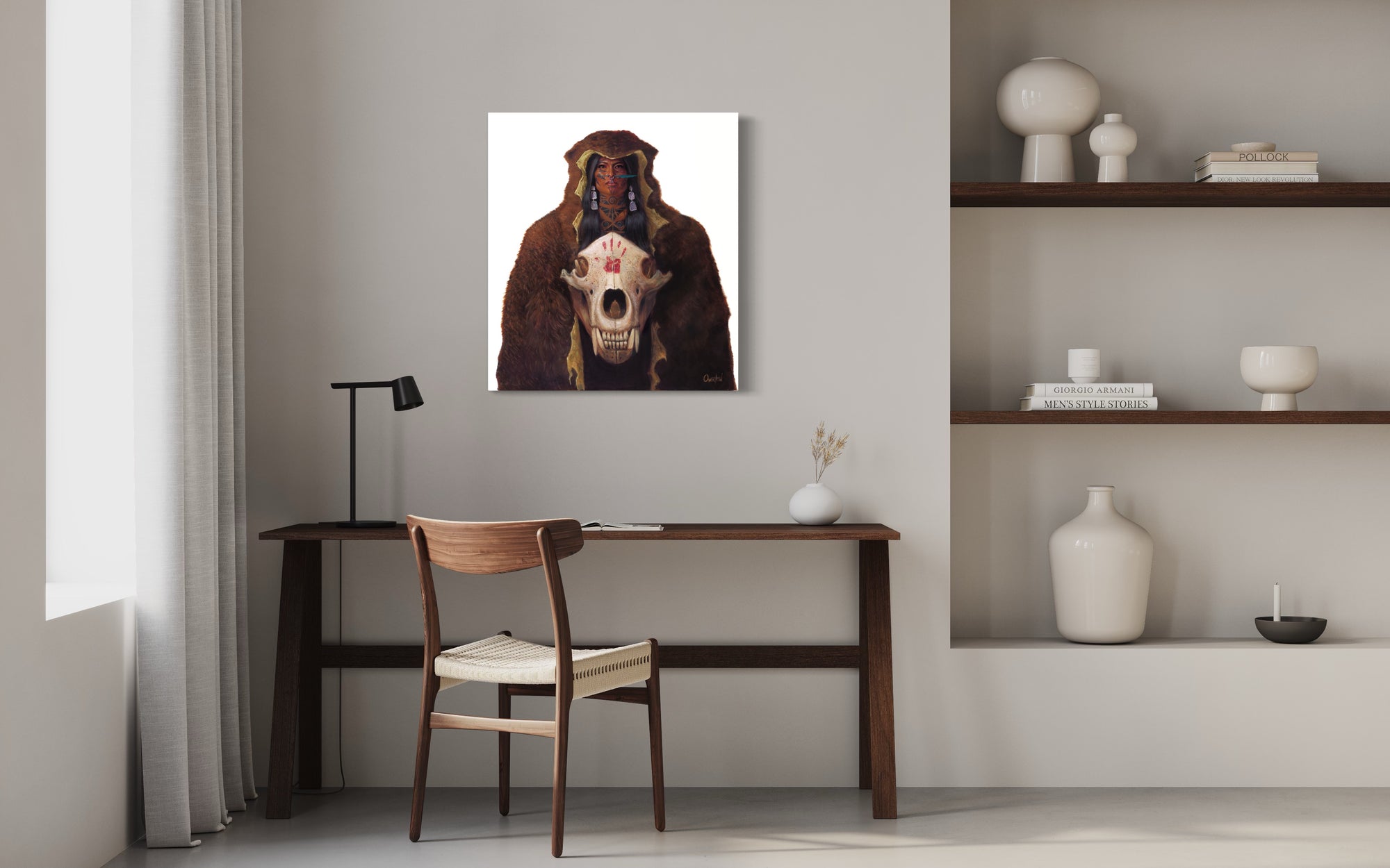 HER VOICE SHAKES THE MOUNTAIN | Luxe Canvas Print