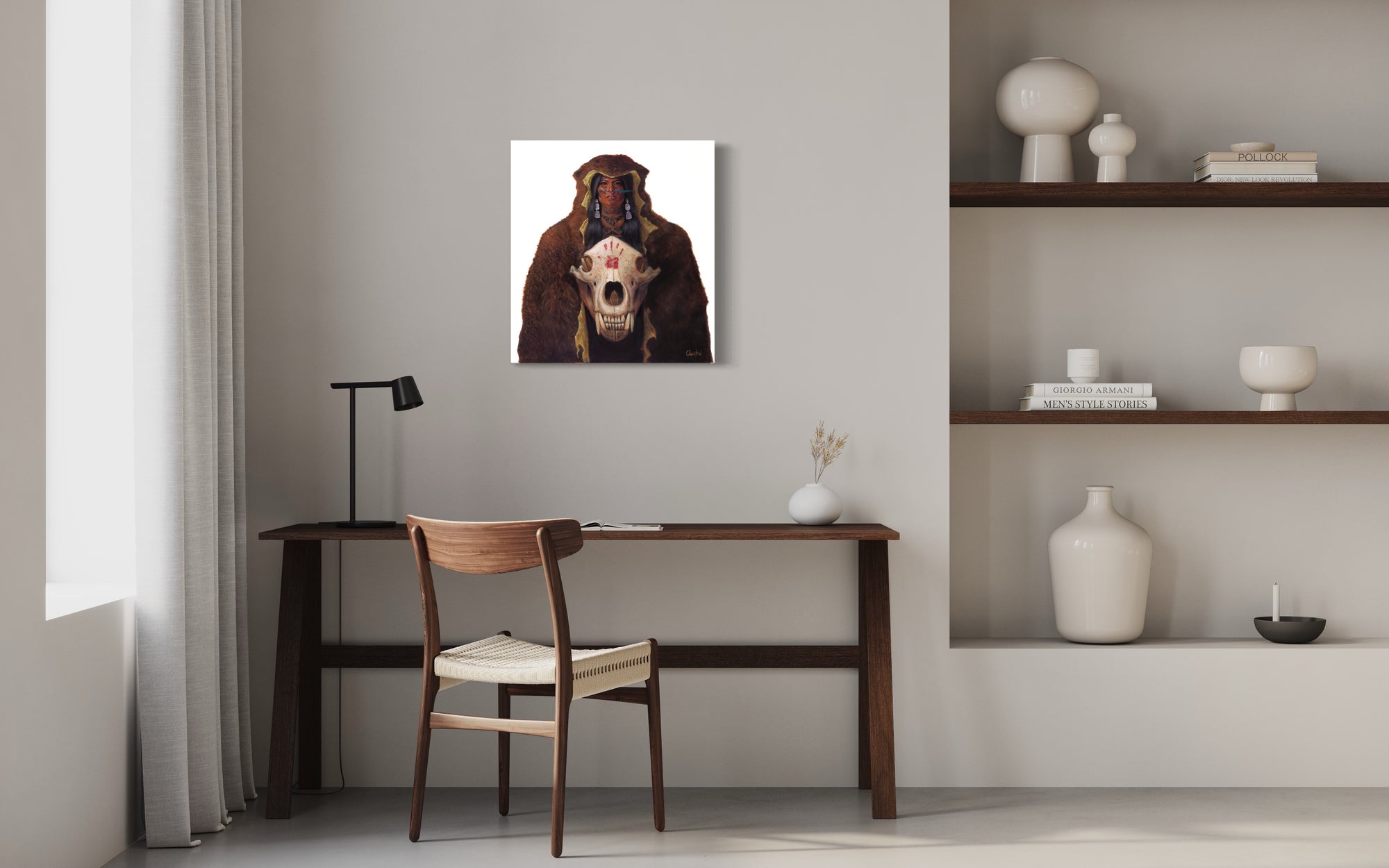 HER VOICE SHAKES THE MOUNTAIN | Luxe Canvas Print