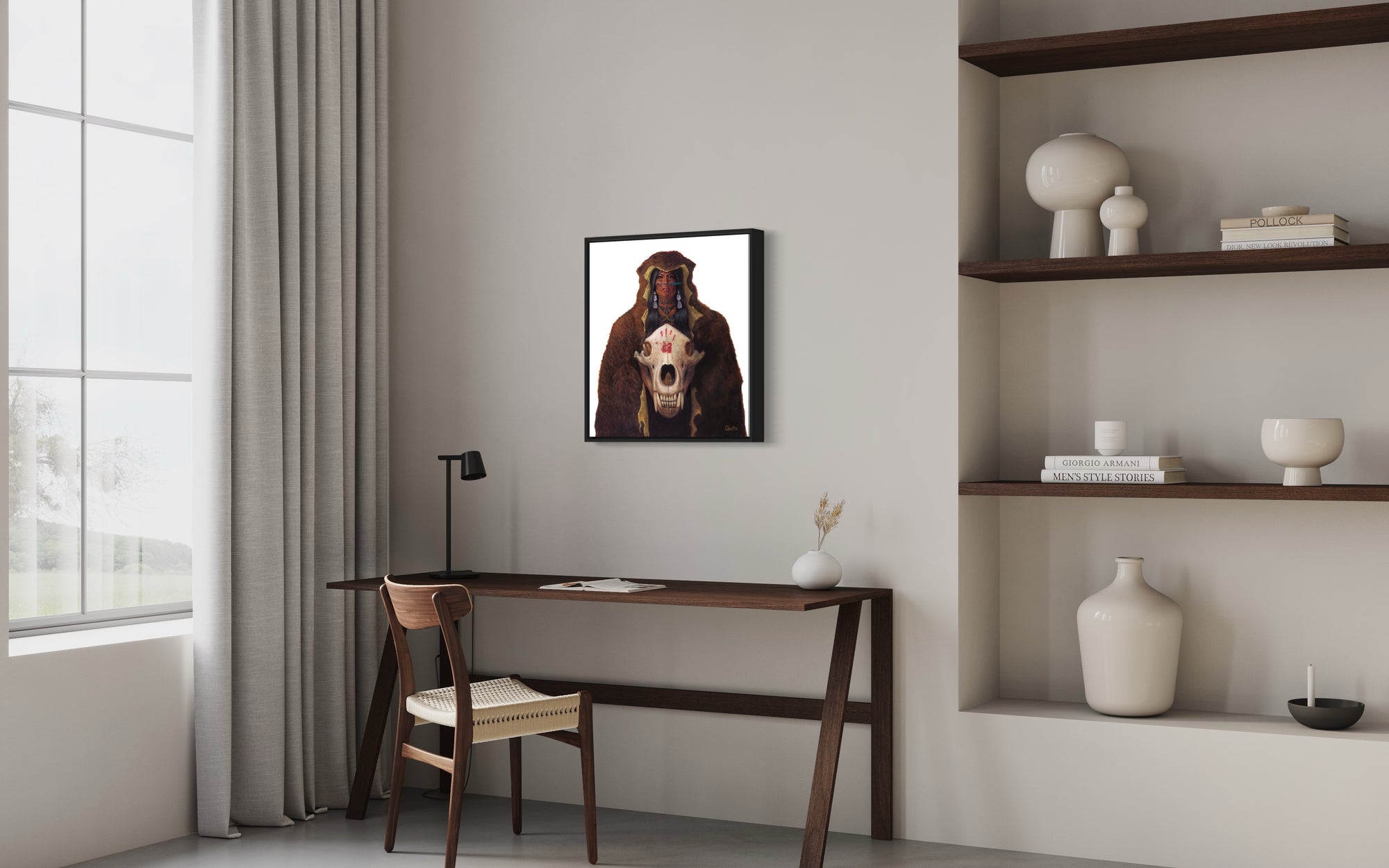 HER VOICE SHAKES THE MOUNTAIN | Luxe Canvas Print