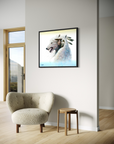 THE WAY OF THE WHITE WOLF | Luxe Collection Canvas Print