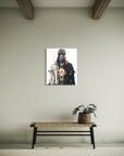 BLACK WOLF WHITE RAVEN | Luxe Collection Canvas Print