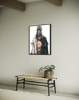 BLACK WOLF WHITE RAVEN | Luxe Collection Canvas Print