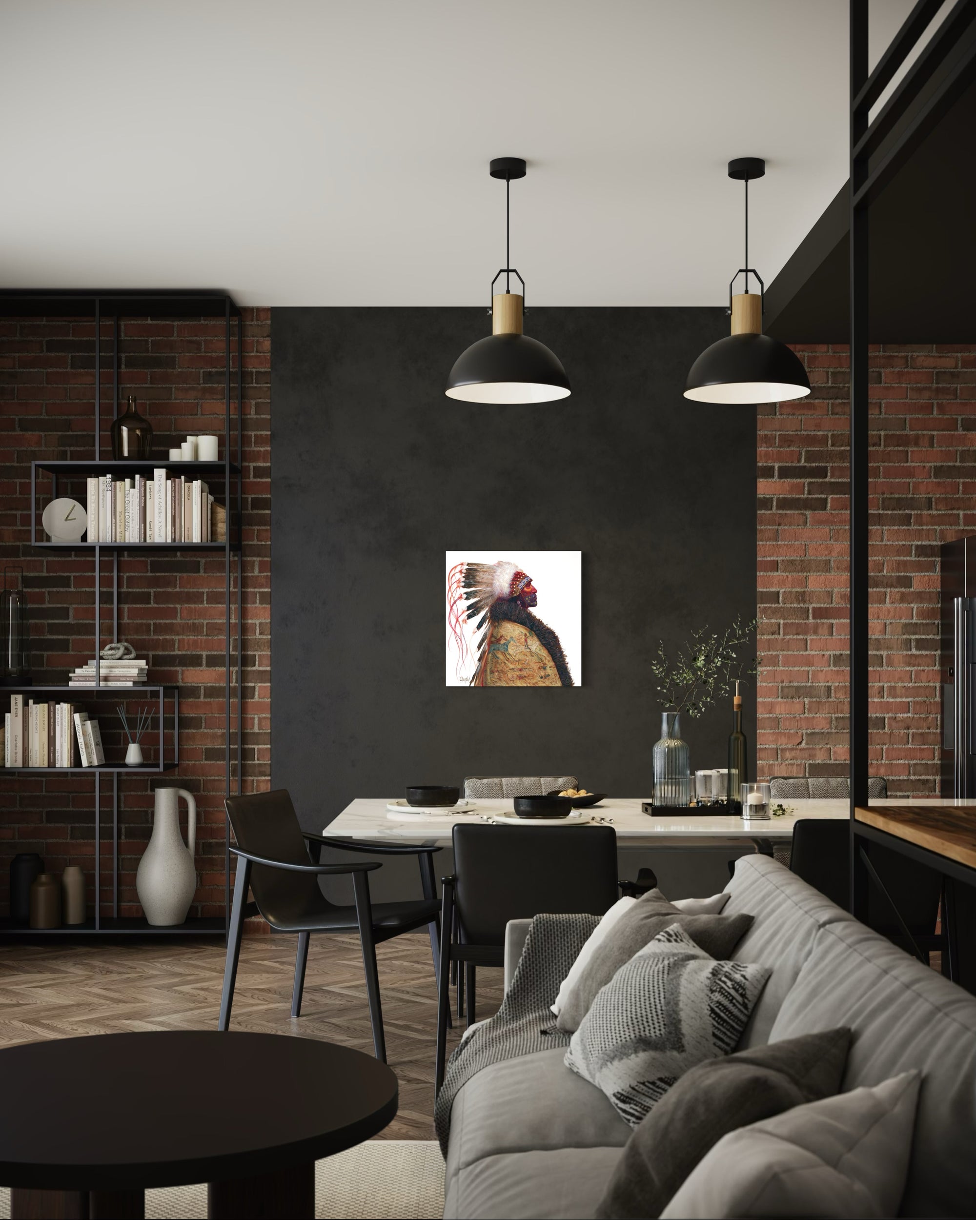 THE ENEMY FEARS HIS HORSES | Luxe Collection Canvas Print