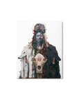 BLACK WOLF WHITE RAVEN | Metal Print