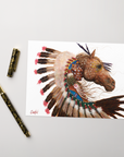 EAGLE HORSE AND CLOUD | Christmas Card