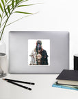 BLACK WOLF WHITE RAVEN | Bubble-free Stickers