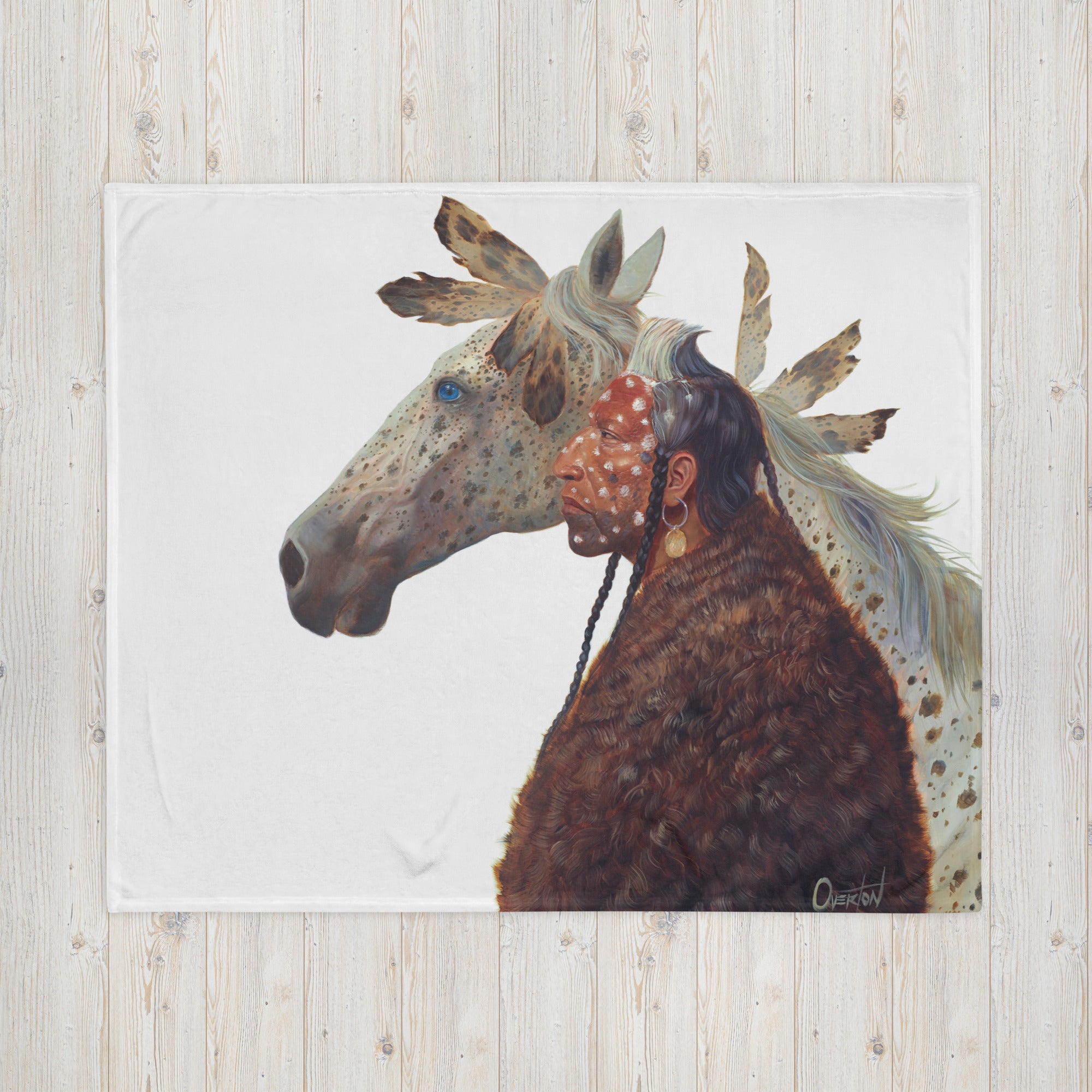 EAGLE WING AND HAILSTORM (50x60) | Throw Blanket
