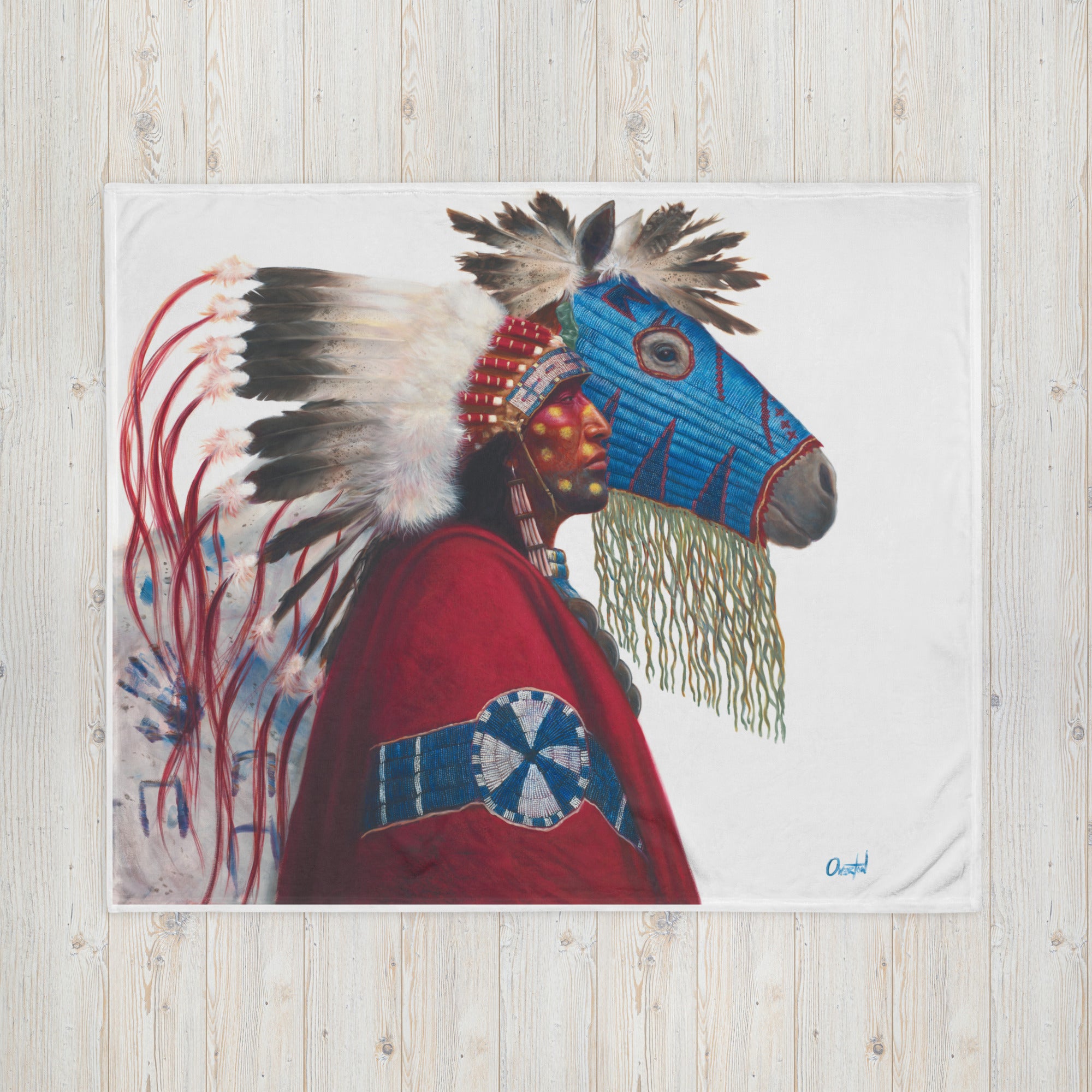 IRON HAIL AND LIGHTNING EYES |Throw Blanket