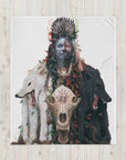 BLACK WOLF WHITE RAVEN | Throw Blanket