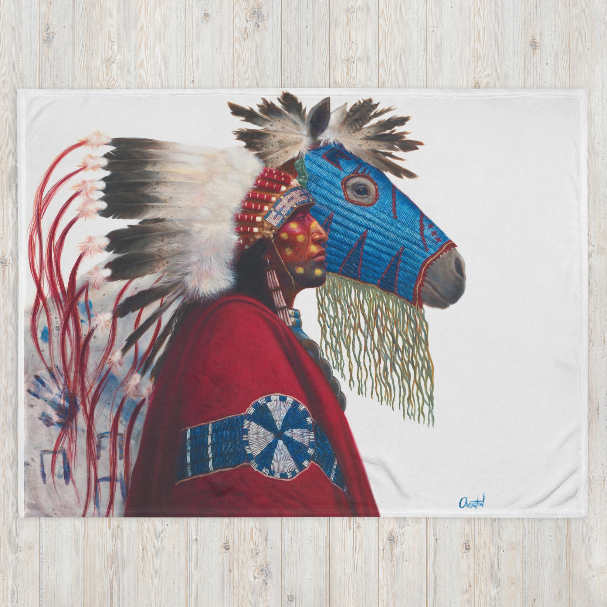 IRON HAIL AND LIGHTNING EYES |Throw Blanket