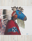 IRON HAIL AND LIGHTNING EYES |Throw Blanket