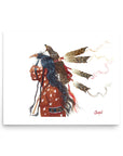 BRAVE WOLF AND THE MEDICINE HAWK | Fine Art Print