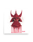 RED DRAGON SAMURAI | Fine Art Print