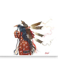 BRAVE WOLF AND THE MEDICINE HAWK | Fine Art Print
