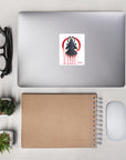 BLACK WHIRLWIND SAMURAI | Bubble-free Stickers