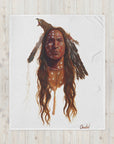 CRAZY HORSE II | Throw Blanket