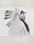 STORM CLOUD WOLF | Throw Blanket