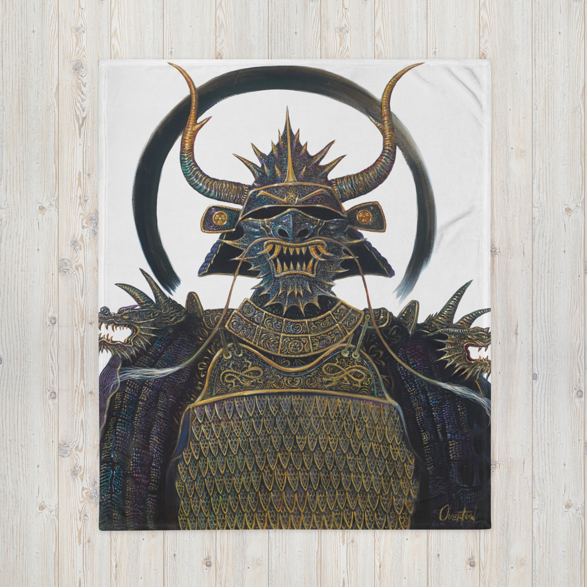 THE BLACK DRAGON SAMURAI | Throw Blanket