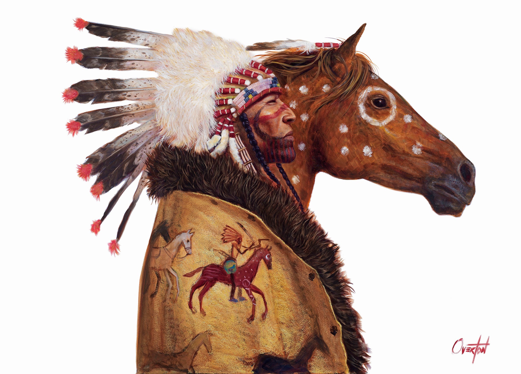 AMERICAN HORSE GOES TO WAR | Hand Signed Print