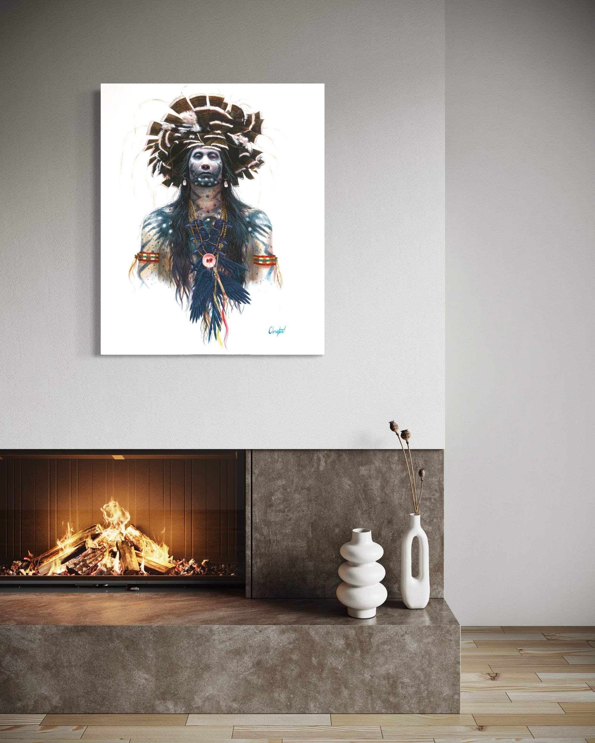 THE HEYOKA | HAND EMBELLISHED LUXE CANVAS PRINT