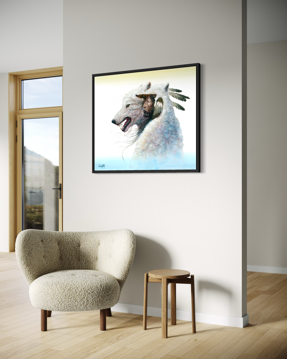 THE WAY OF THE WHITE WOLF | Luxe Collection Canvas Print