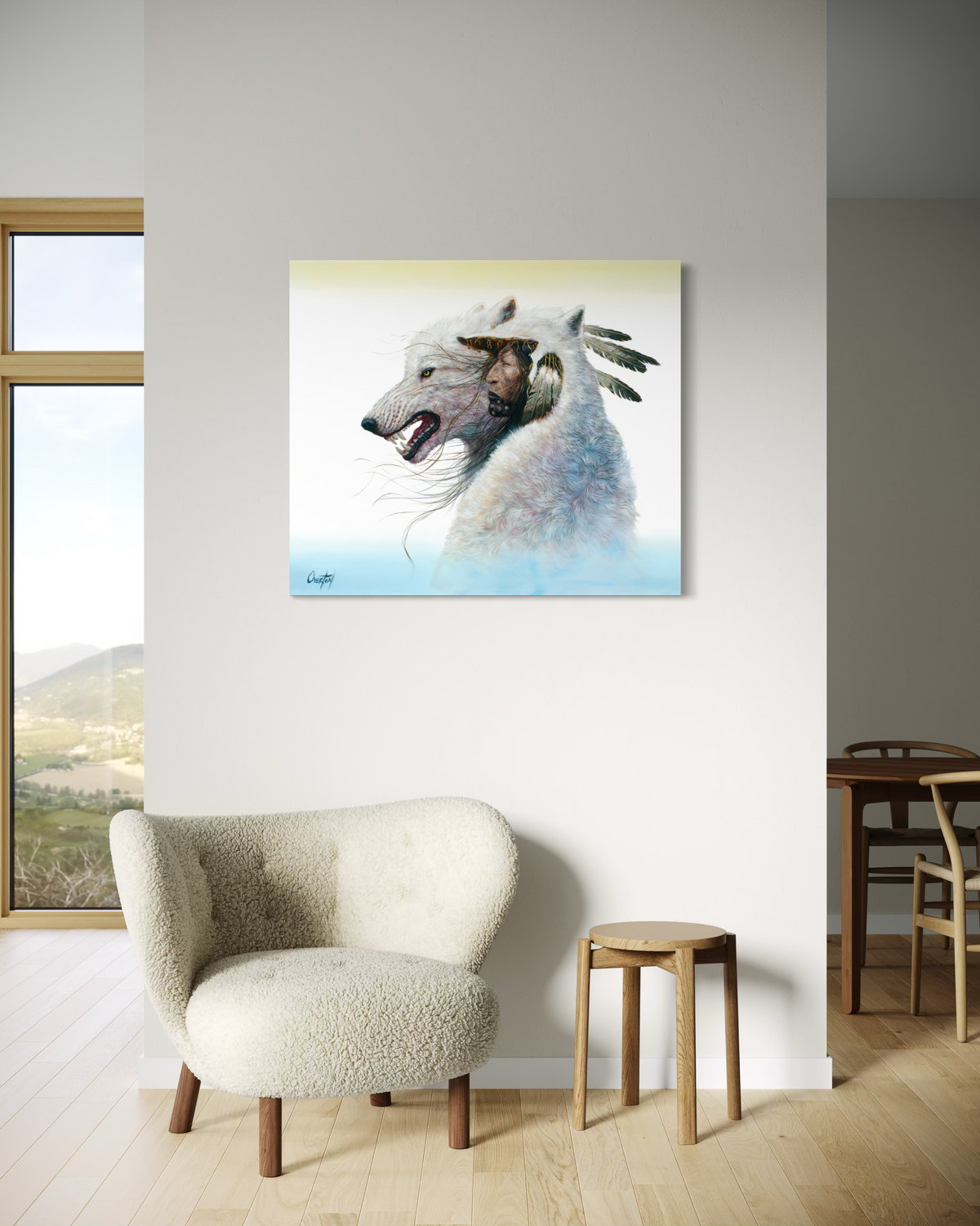 THE WAY OF THE WHITE WOLF | Luxe Collection Canvas Print