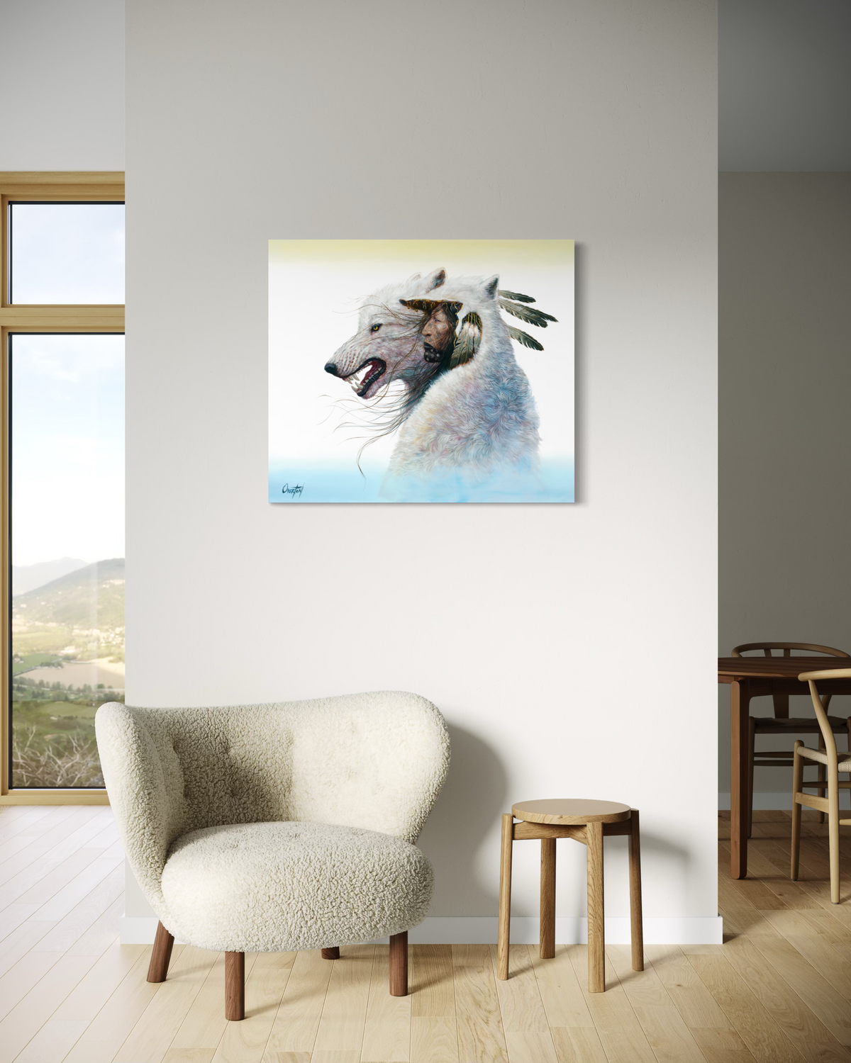 THE WAY OF THE WHITE WOLF | Luxe Collection Canvas Print
