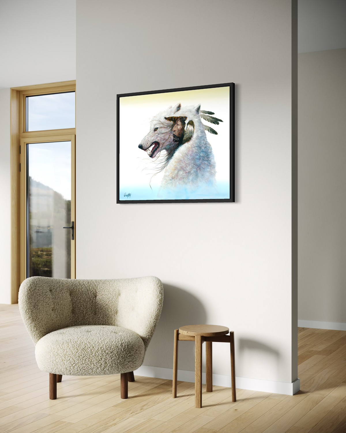 THE WAY OF THE WHITE WOLF | Luxe Collection Canvas Print