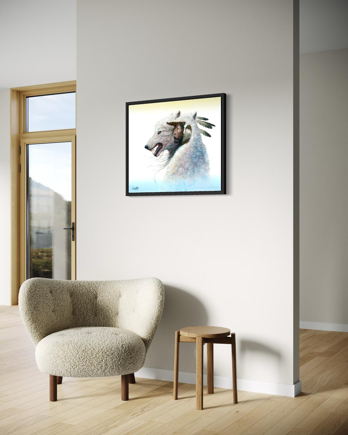 THE WAY OF THE WHITE WOLF | Luxe Collection Canvas Print