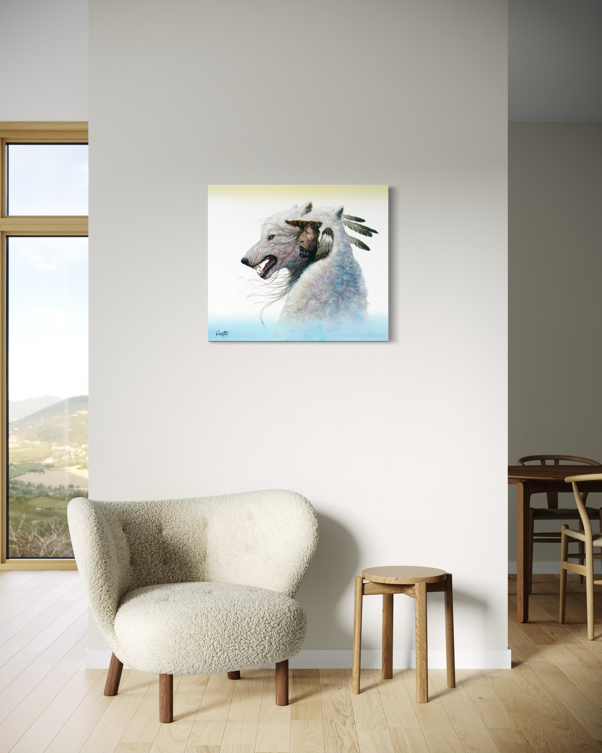 THE WAY OF THE WHITE WOLF | Luxe Collection Canvas Print