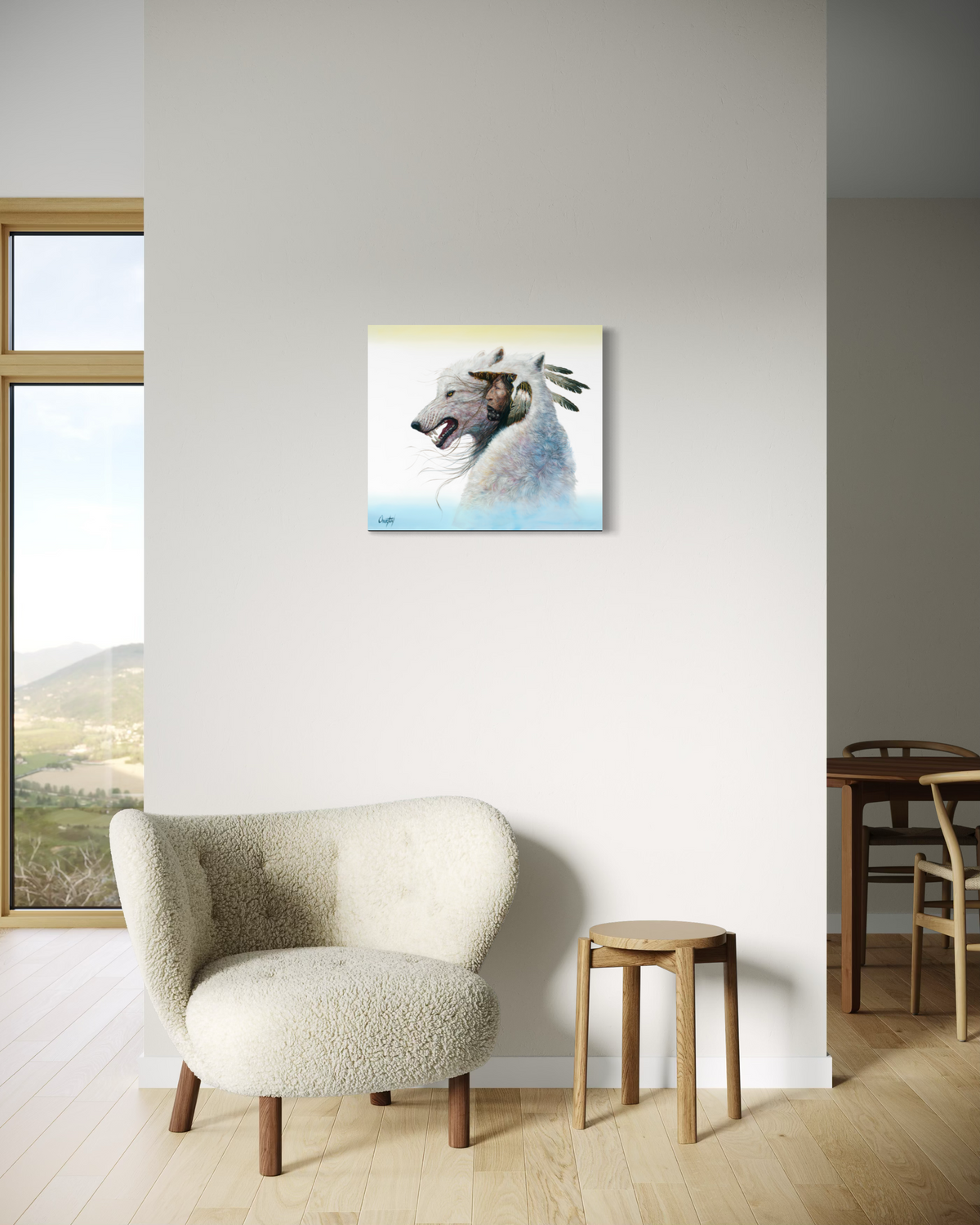 THE WAY OF THE WHITE WOLF | Luxe Collection Canvas Print