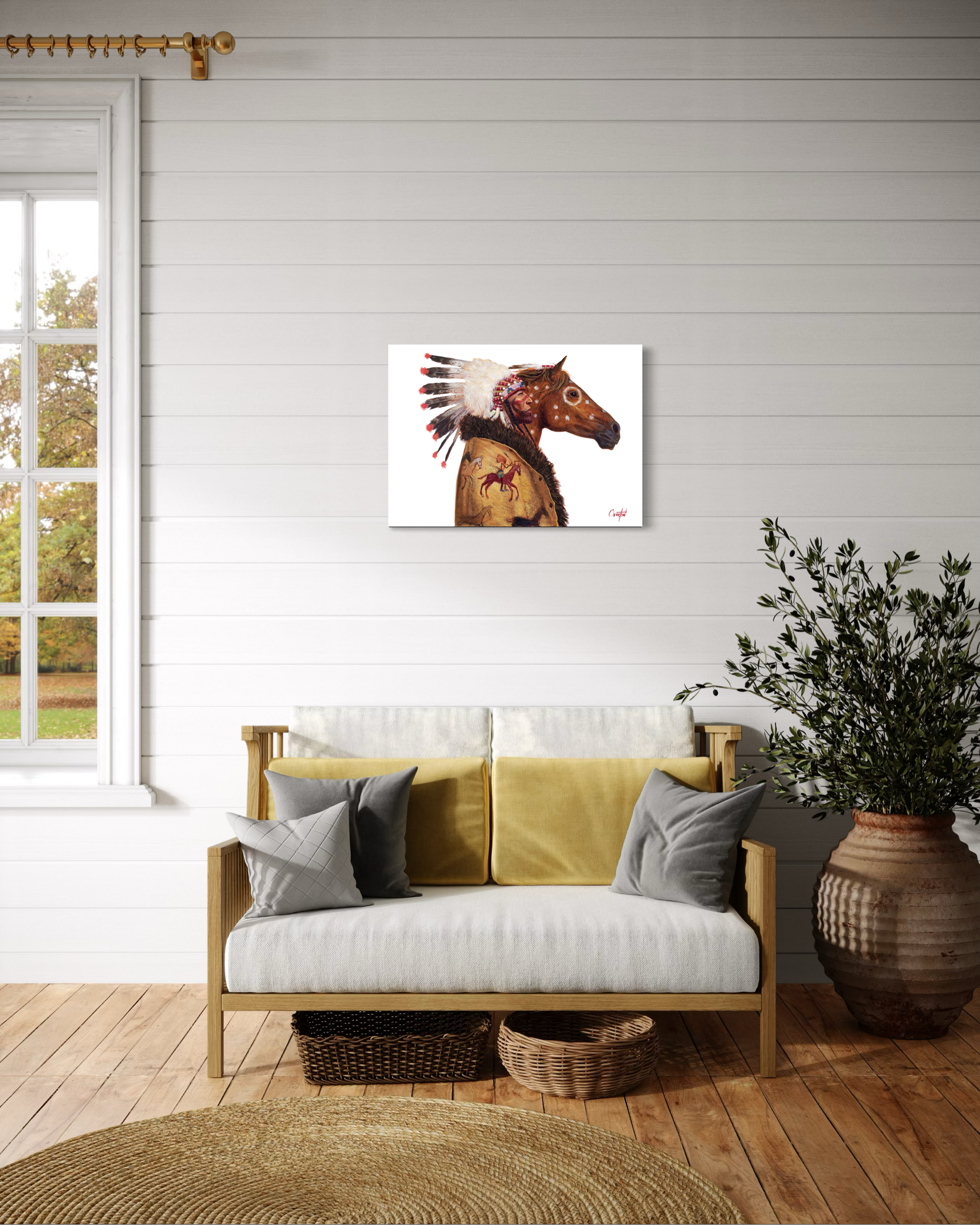 AMERICAN HORSE GOES TO WAR | Luxe Collection Canvas Print