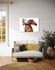 AMERICAN HORSE GOES TO WAR | Luxe Collection Canvas Print